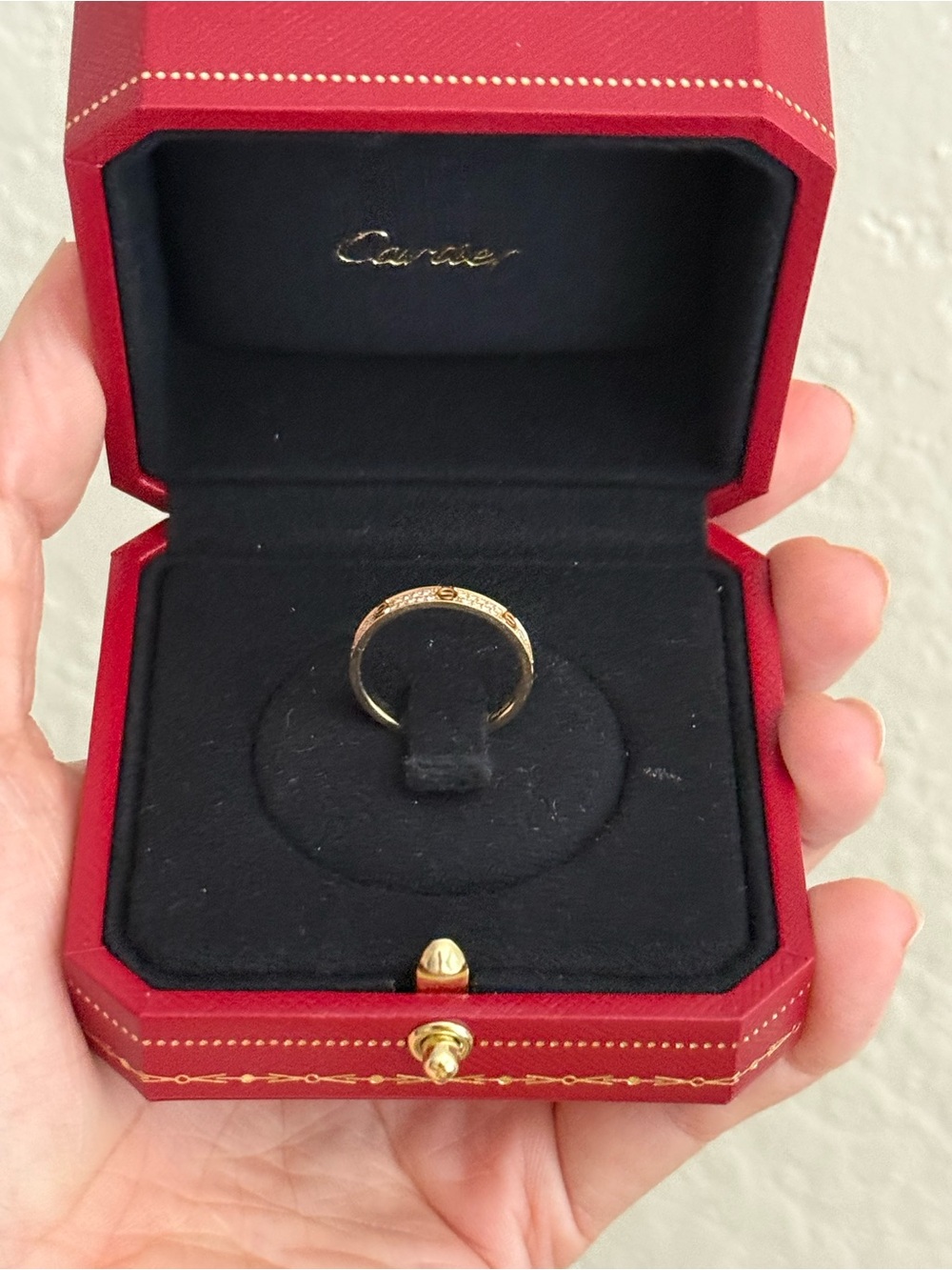 Brand new Cartier Gold Diamond Pavé Love Band - Picture 14 of 15